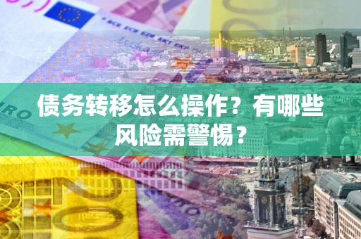 北京债务转移怎么操作？有哪些风险需警惕？