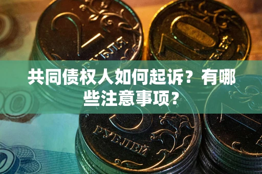 北京共同债权人如何起诉？有哪些注意事项？