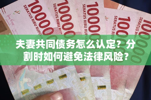 北京夫妻共同债务怎么认定？分割时如何避免法律风险？